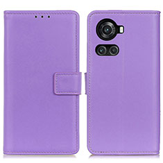 Coque Portefeuille Livre Cuir Etui Clapet A08D pour OnePlus Ace 5G Violet