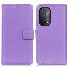 Coque Portefeuille Livre Cuir Etui Clapet A08D pour OnePlus Nord N200 5G Violet