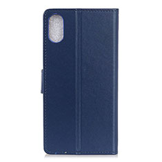 Coque Portefeuille Livre Cuir Etui Clapet A08D pour Samsung Galaxy A01 Core Bleu