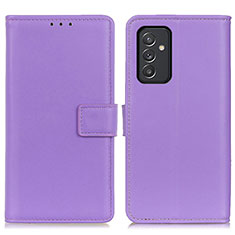 Coque Portefeuille Livre Cuir Etui Clapet A08D pour Samsung Galaxy A05s Violet