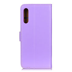 Coque Portefeuille Livre Cuir Etui Clapet A08D pour Samsung Galaxy M02 Violet