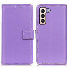 Coque Portefeuille Livre Cuir Etui Clapet A08D pour Samsung Galaxy S21 FE 5G Violet