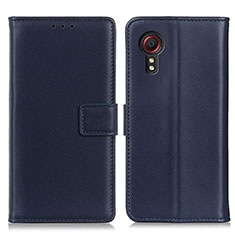Coque Portefeuille Livre Cuir Etui Clapet A08D pour Samsung Galaxy XCover 5 SM-G525F Bleu