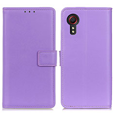 Coque Portefeuille Livre Cuir Etui Clapet A08D pour Samsung Galaxy XCover 5 SM-G525F Violet