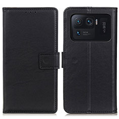 Coque Portefeuille Livre Cuir Etui Clapet A08D pour Xiaomi Mi 11 Ultra 5G Noir