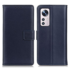 Coque Portefeuille Livre Cuir Etui Clapet A08D pour Xiaomi Mi 12 5G Bleu