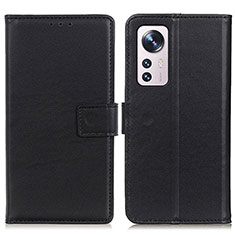 Coque Portefeuille Livre Cuir Etui Clapet A08D pour Xiaomi Mi 12 Lite 5G Noir