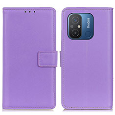 Coque Portefeuille Livre Cuir Etui Clapet A08D pour Xiaomi Poco C55 Violet