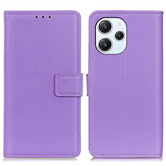 Coque Portefeuille Livre Cuir Etui Clapet A08D pour Xiaomi Redmi 12 4G Violet