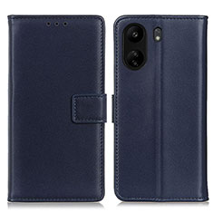 Coque Portefeuille Livre Cuir Etui Clapet A08D pour Xiaomi Redmi 13C Bleu
