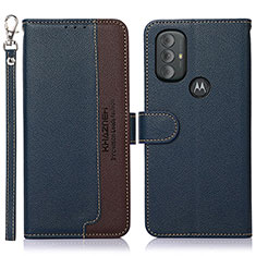 Coque Portefeuille Livre Cuir Etui Clapet A09D pour Motorola Moto G Power (2022) Bleu