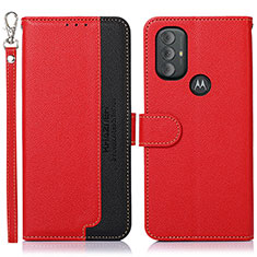 Coque Portefeuille Livre Cuir Etui Clapet A09D pour Motorola Moto G Power (2022) Rouge