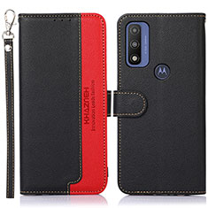 Coque Portefeuille Livre Cuir Etui Clapet A09D pour Motorola Moto G Pure Noir