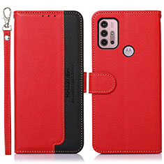 Coque Portefeuille Livre Cuir Etui Clapet A09D pour Motorola Moto G41 Rouge