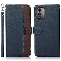 Coque Portefeuille Livre Cuir Etui Clapet A09D pour Nokia G11 Bleu