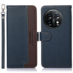 Coque Portefeuille Livre Cuir Etui Clapet A09D pour OnePlus 11 5G Bleu