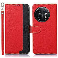 Coque Portefeuille Livre Cuir Etui Clapet A09D pour OnePlus 11 5G Rouge