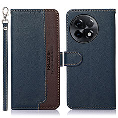 Coque Portefeuille Livre Cuir Etui Clapet A09D pour OnePlus 11R 5G Bleu