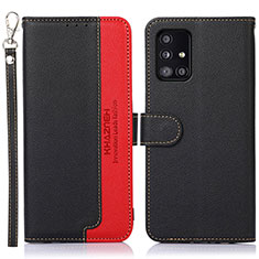 Coque Portefeuille Livre Cuir Etui Clapet A09D pour Samsung Galaxy A51 4G Noir