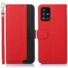 Coque Portefeuille Livre Cuir Etui Clapet A09D pour Samsung Galaxy A51 5G Rouge