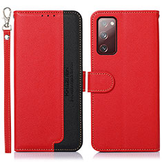 Coque Portefeuille Livre Cuir Etui Clapet A09D pour Samsung Galaxy S20 Lite 5G Rouge