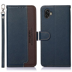Coque Portefeuille Livre Cuir Etui Clapet A09D pour Samsung Galaxy Xcover Pro 2 5G Bleu
