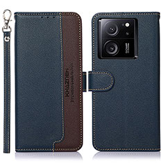 Coque Portefeuille Livre Cuir Etui Clapet A09D pour Xiaomi Mi 13T 5G Bleu