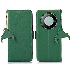 Coque Portefeuille Livre Cuir Etui Clapet A10D pour Huawei Mate 60 Vert