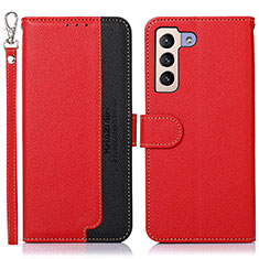 Coque Portefeuille Livre Cuir Etui Clapet A10D pour Samsung Galaxy S21 5G Rouge