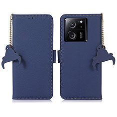 Coque Portefeuille Livre Cuir Etui Clapet A10D pour Xiaomi Mi 13T 5G Bleu