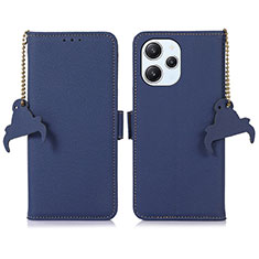 Coque Portefeuille Livre Cuir Etui Clapet A10D pour Xiaomi Redmi 12 4G Bleu