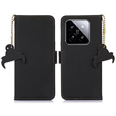 Coque Portefeuille Livre Cuir Etui Clapet A11D pour Xiaomi Mi 14 Pro 5G Noir