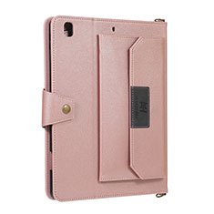 Coque Portefeuille Livre Cuir Etui Clapet AD1 pour Apple iPad Air 2 Or Rose