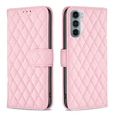 Coque Portefeuille Livre Cuir Etui Clapet B01F pour Motorola Moto Edge S30 5G Rose