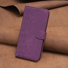 Coque Portefeuille Livre Cuir Etui Clapet B01F pour Nokia C210 Violet