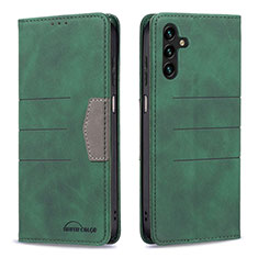Coque Portefeuille Livre Cuir Etui Clapet B01F pour Samsung Galaxy A04s Vert