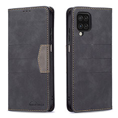 Coque Portefeuille Livre Cuir Etui Clapet B01F pour Samsung Galaxy A12 5G Noir