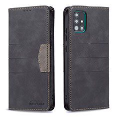 Coque Portefeuille Livre Cuir Etui Clapet B01F pour Samsung Galaxy A51 4G Noir