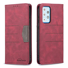 Coque Portefeuille Livre Cuir Etui Clapet B01F pour Samsung Galaxy A52 5G Rouge