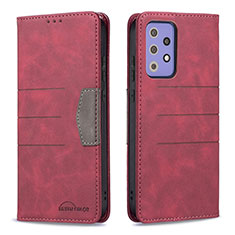 Coque Portefeuille Livre Cuir Etui Clapet B01F pour Samsung Galaxy A72 4G Rouge