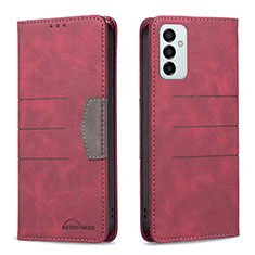 Coque Portefeuille Livre Cuir Etui Clapet B01F pour Samsung Galaxy F23 5G Rouge