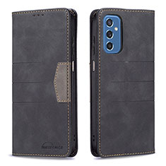 Coque Portefeuille Livre Cuir Etui Clapet B01F pour Samsung Galaxy M52 5G Noir