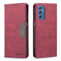 Coque Portefeuille Livre Cuir Etui Clapet B01F pour Samsung Galaxy M52 5G Rouge