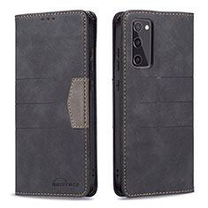 Coque Portefeuille Livre Cuir Etui Clapet B01F pour Samsung Galaxy S20 FE 5G Noir