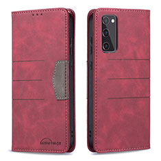 Coque Portefeuille Livre Cuir Etui Clapet B01F pour Samsung Galaxy S20 FE 5G Rouge