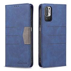Coque Portefeuille Livre Cuir Etui Clapet B01F pour Xiaomi Redmi Note 11 SE 5G Bleu