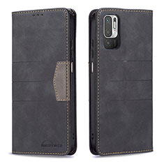 Coque Portefeuille Livre Cuir Etui Clapet B01F pour Xiaomi Redmi Note 11 SE 5G Noir