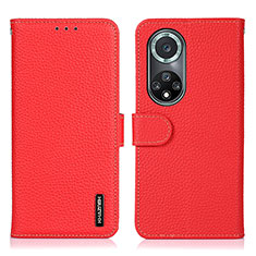Coque Portefeuille Livre Cuir Etui Clapet B01H pour Huawei Honor 50 Pro 5G Rouge