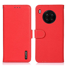 Coque Portefeuille Livre Cuir Etui Clapet B01H pour Huawei Nova 8i Rouge
