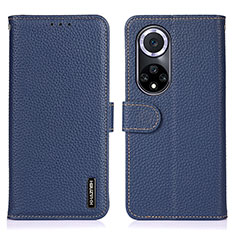 Coque Portefeuille Livre Cuir Etui Clapet B01H pour Huawei Nova 9 Bleu